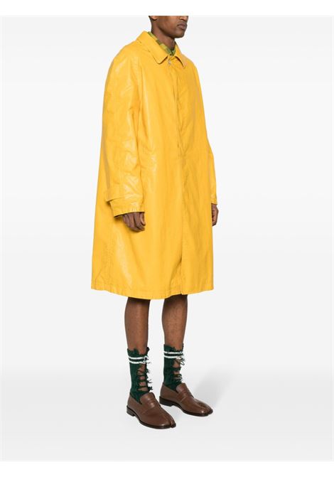 trench lungo uomo giallo in poliuretano MAISON MARGIELA | S50AH0130 S48398174